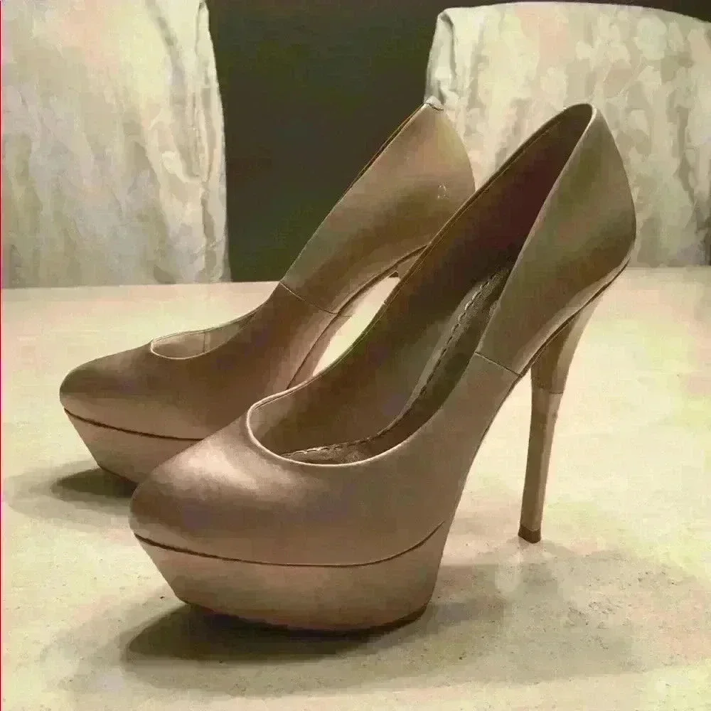 BEBE Satin Heels